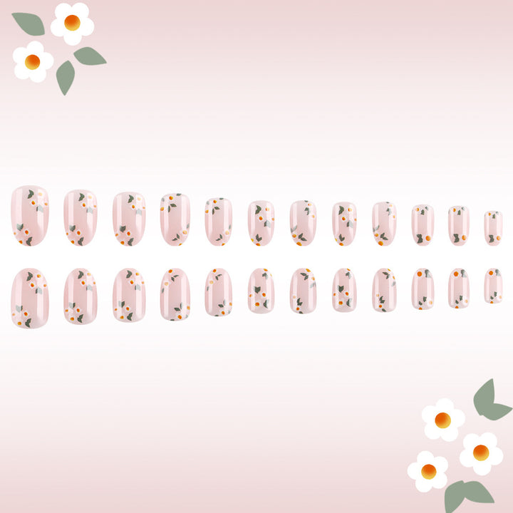 Floral Print Gel Nail Art Kalsten