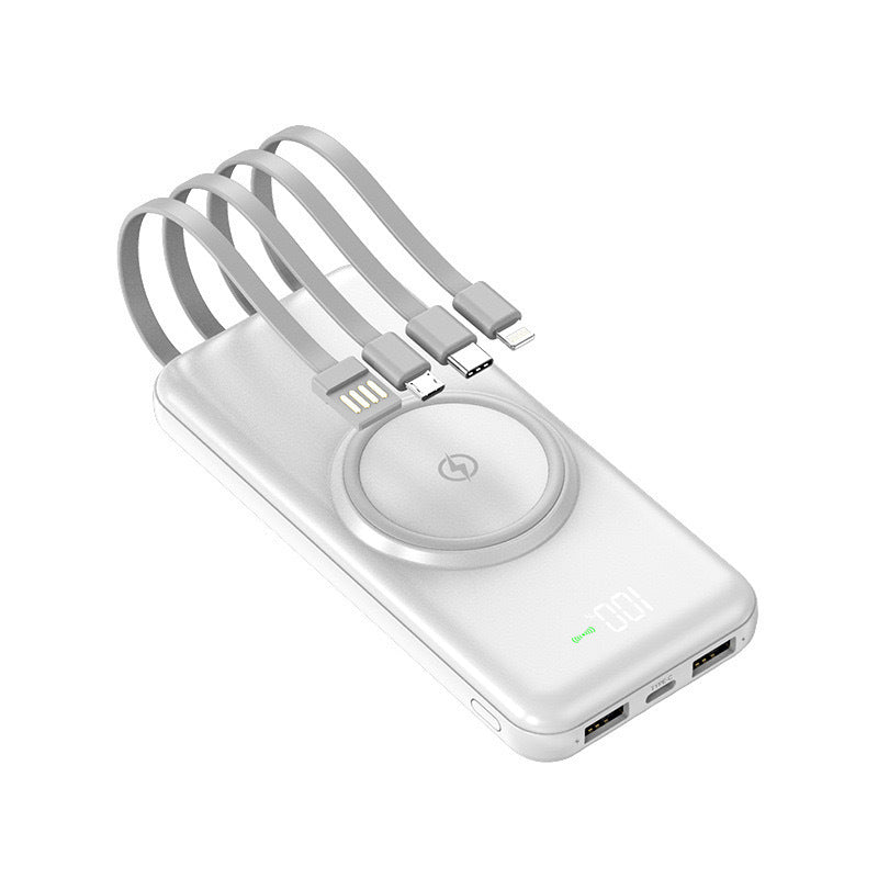 Portable power bank with integrated cables Kalsten