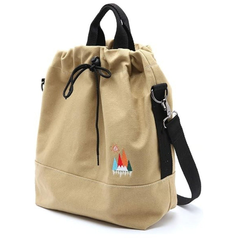 Leisure backpack with decorative embroidery and adjustable carrying system Kalsten