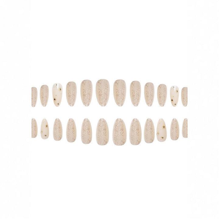 Glittering Almond-Shaped Press-On Nails Kalsten