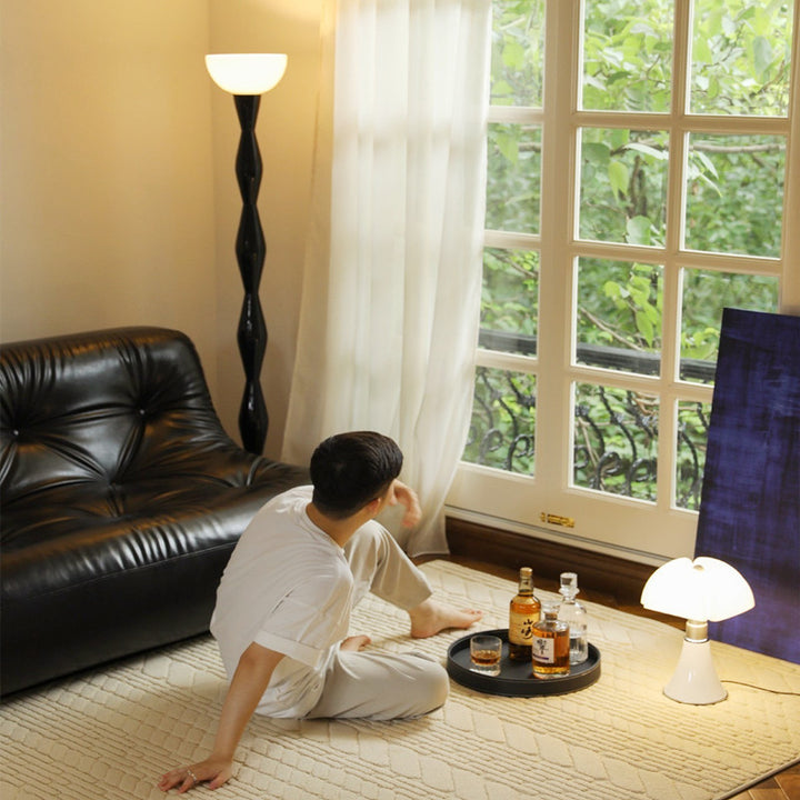 Sculptural Floor Lamp with Unique Geometric Design