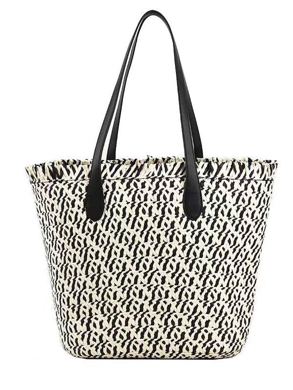 Stylish Tote Bag Made of Braided Natural Material Kalsten