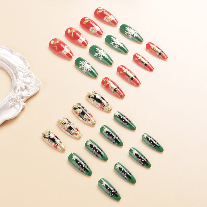 Festive Themed Press-On Nail Art Kalsten