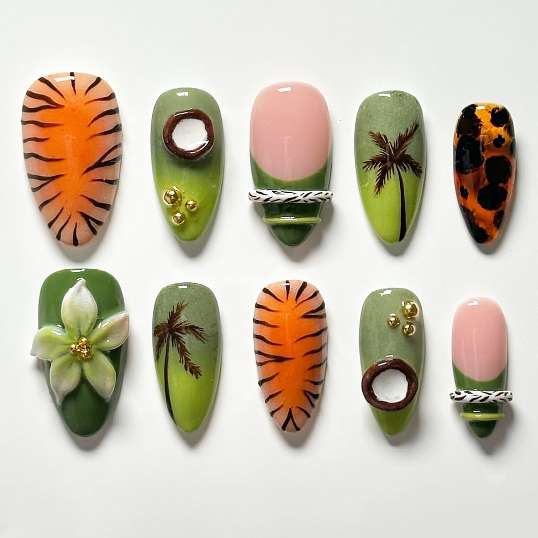 Exquisite Art Nail Collection with Floral Patterns Kalsten