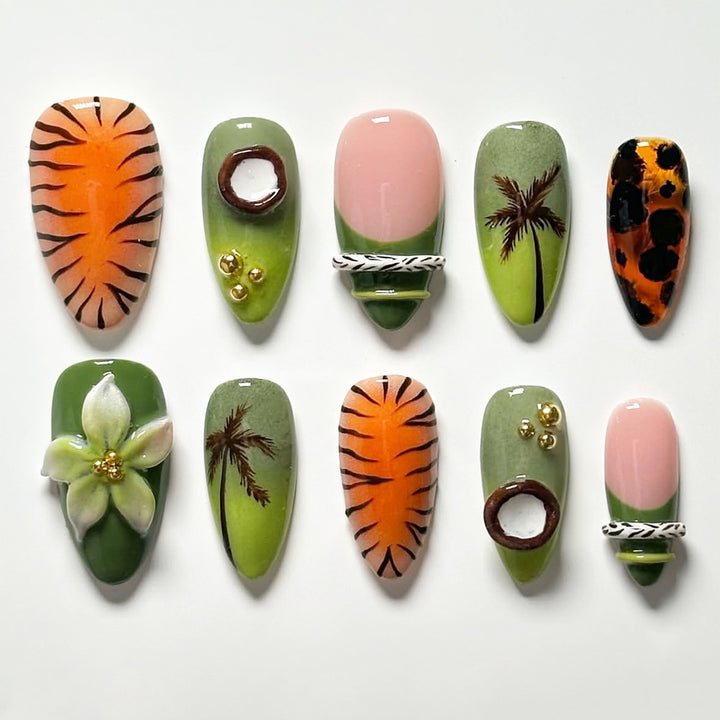 Exquisite Art Nail Collection with Floral Patterns Kalsten