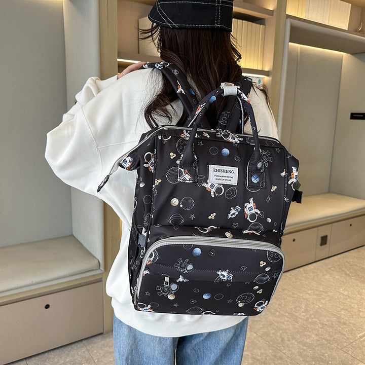 Cosmic-Themed Multi-Functional Diaper Backpack Kalsten