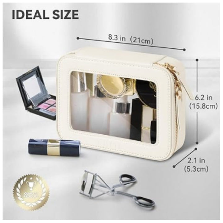 Elegant Cosmetic Bag with Window Kalsten