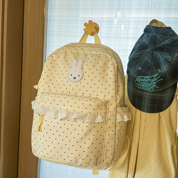 Playful Bunny-Ear Printed Backpack Kalsten