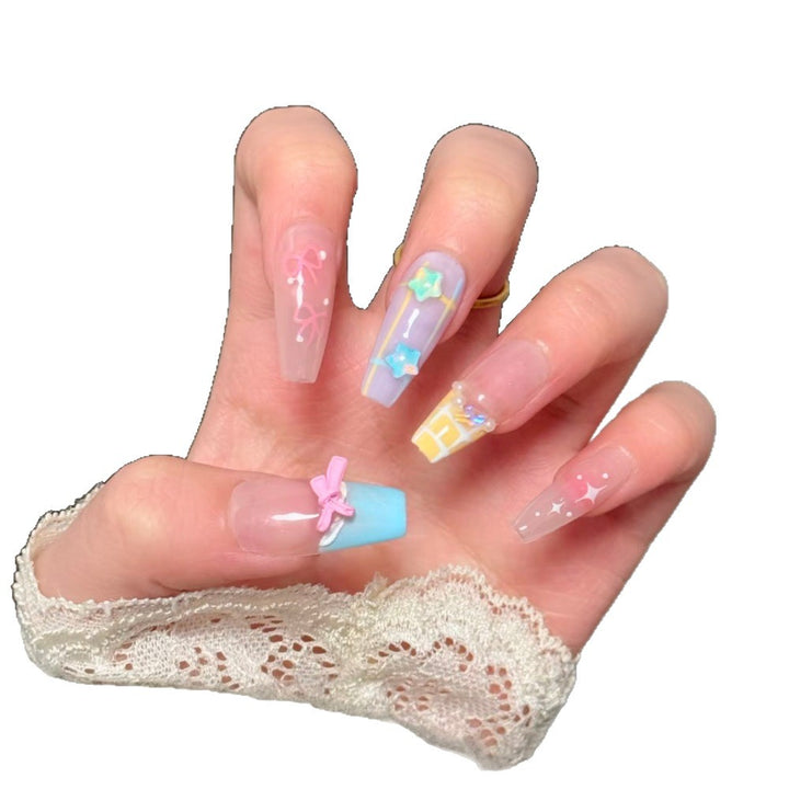 Artificial nails with Playful Design Kalsten