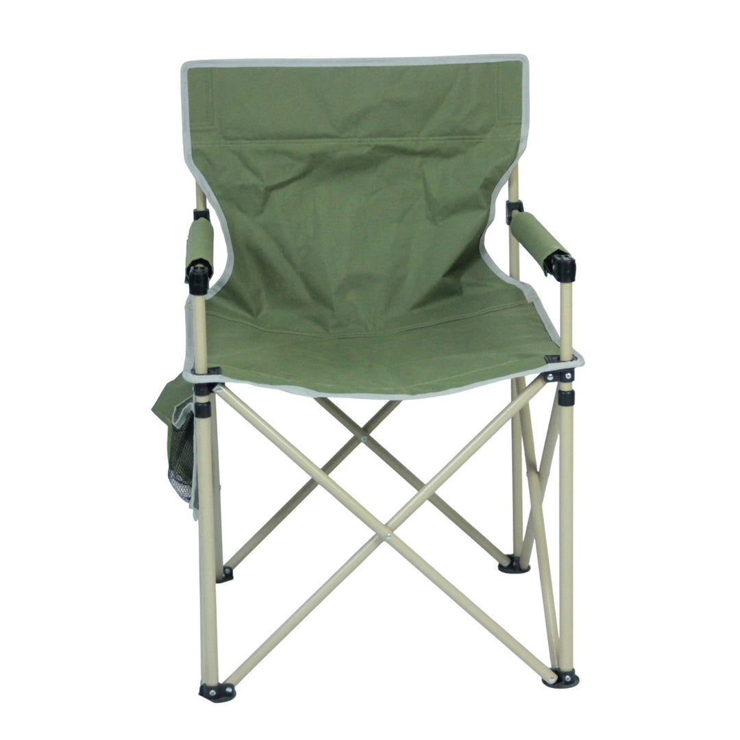 Folding chair with integrated cup holder and carrying bag Kalsten