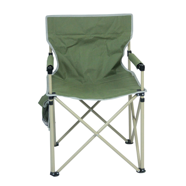 Folding chair with integrated cup holder and carrying bag Kalsten