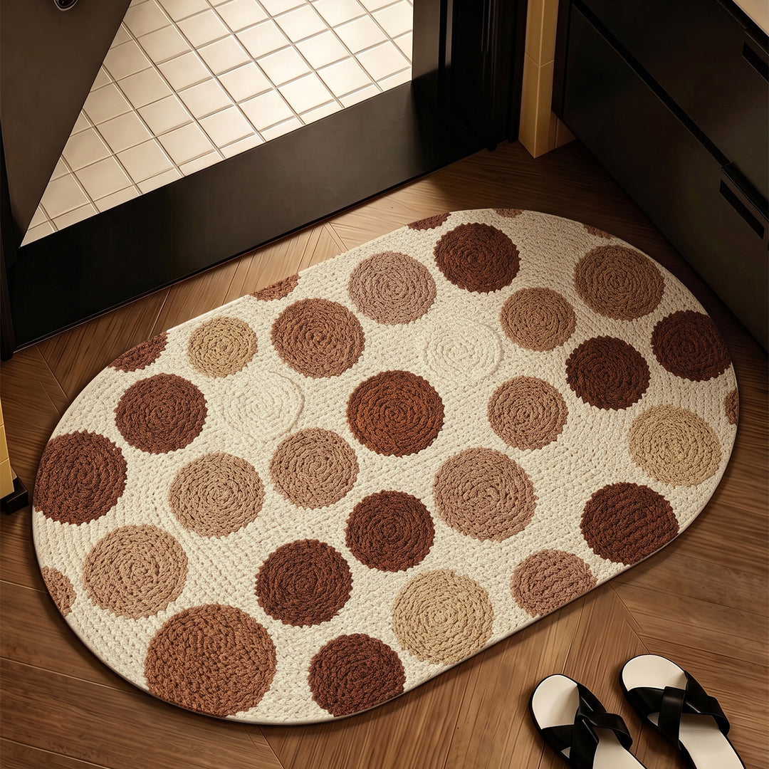 Textured Wave Pattern Area Mat Kalsten
