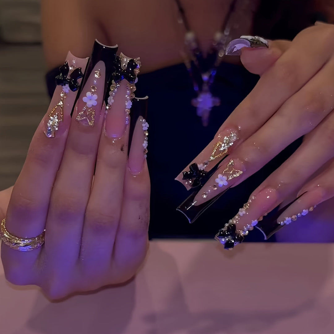 Glamorous Artistic Press-On Nail Set Kalsten