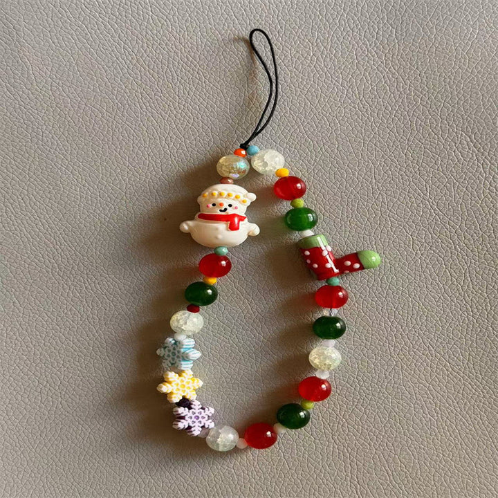 Festive Charm Beaded Phone Lanyard Kalsten
