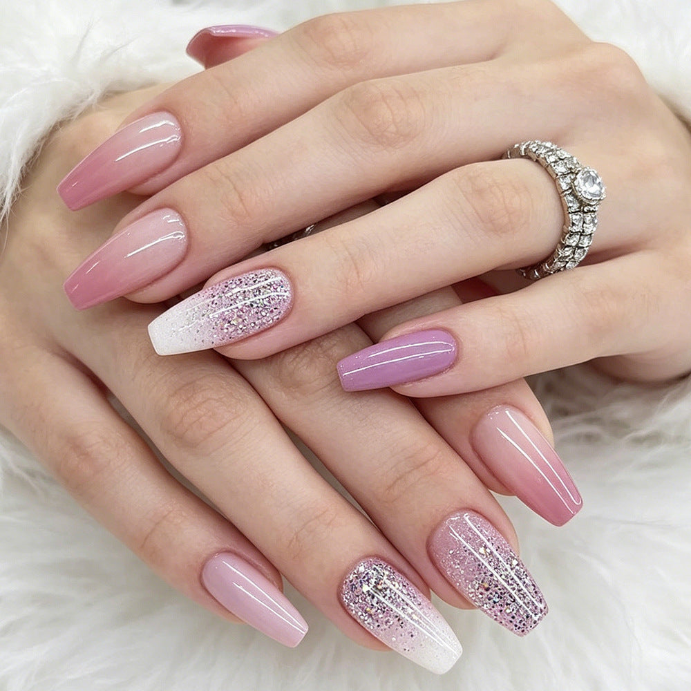 Glamorous Glitter Gel Nail Set Kalsten