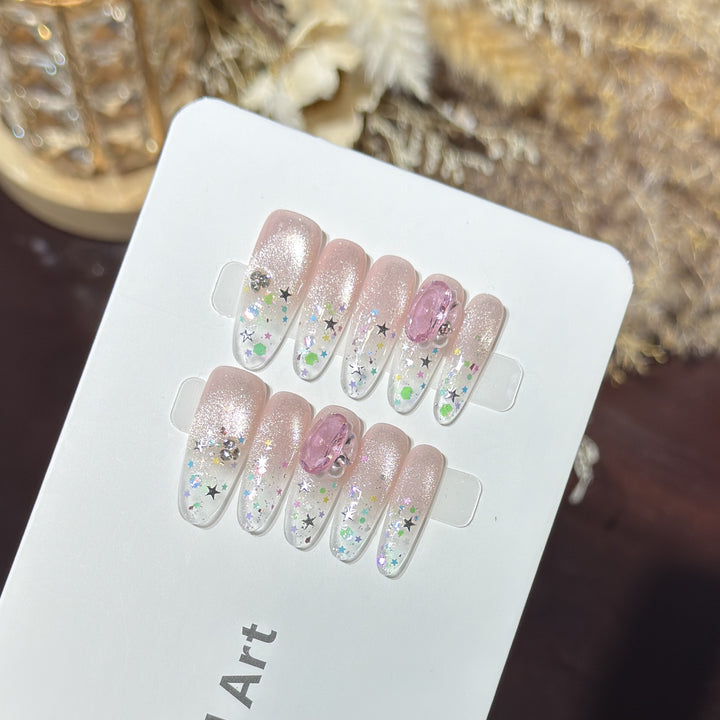 Decorative Press-On Nail Art Set Kalsten