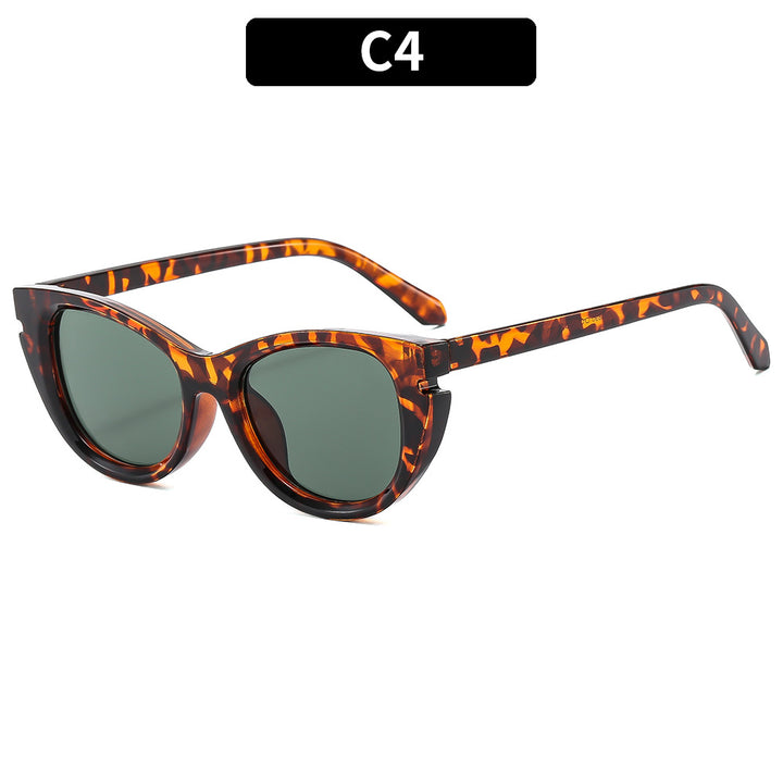 Cat-Eye Sunglasses with Bold Frame