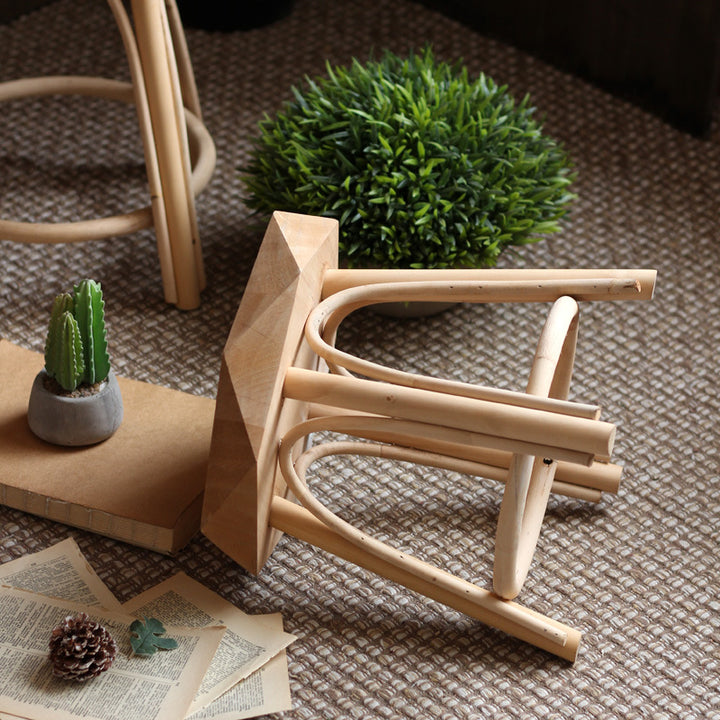 Modern stool made of solid wood Kalsten