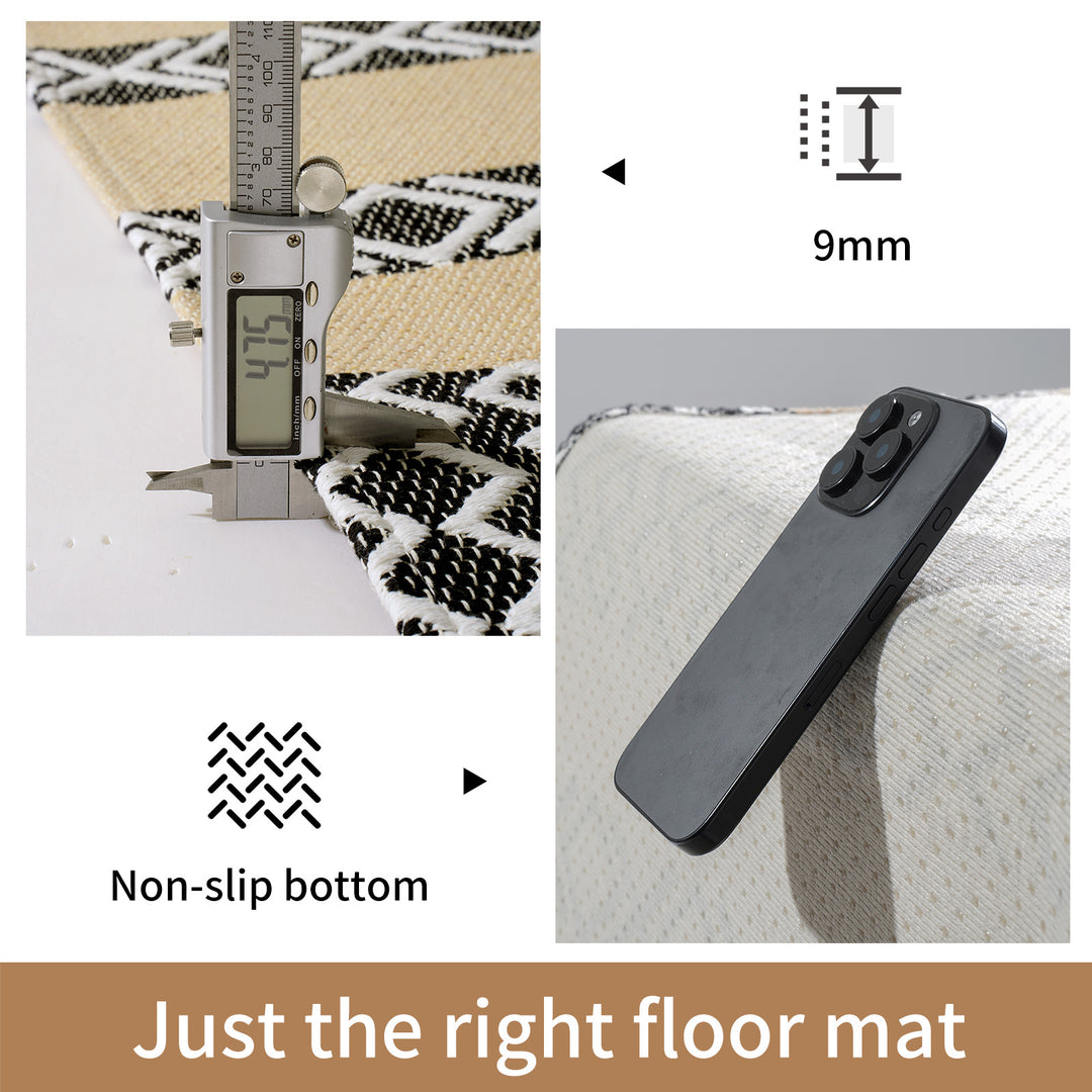 Geometric Pattern Kitchen Runner Mat