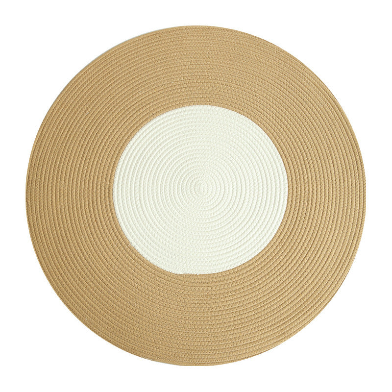 Round Jute Rug with Fringes Kalsten