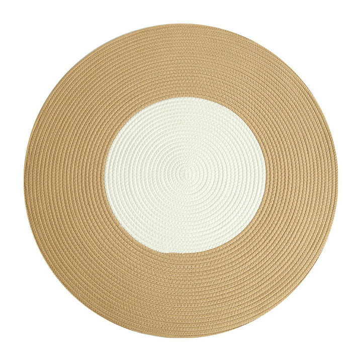 Round Jute Rug with Fringes Kalsten