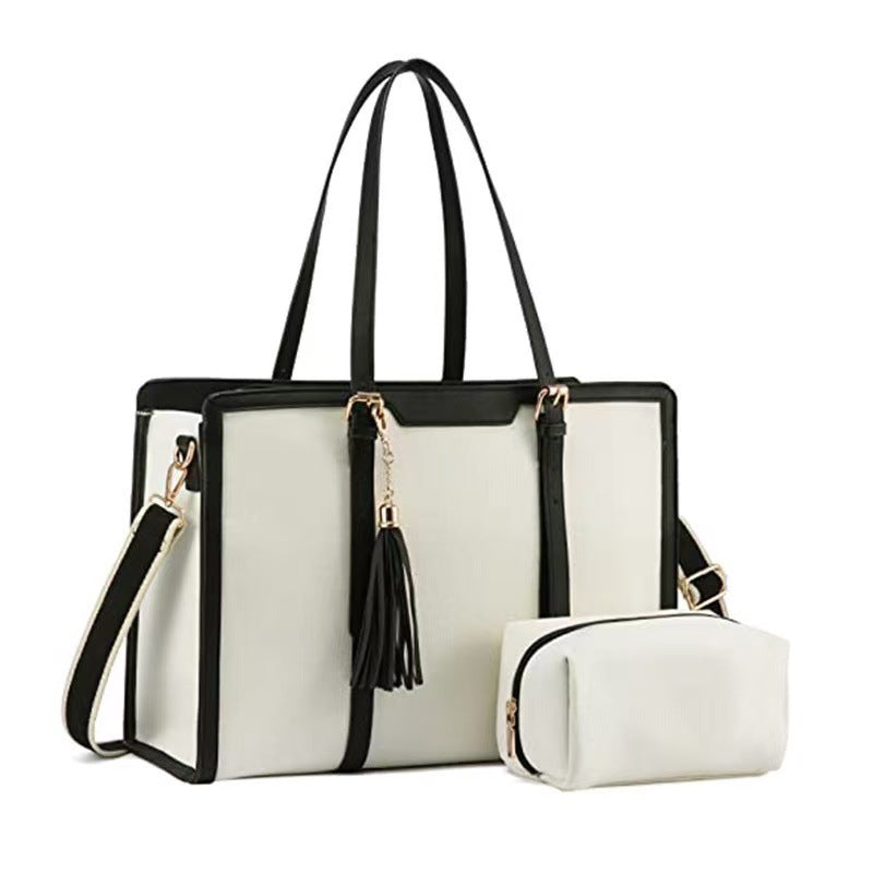 Elegant and Spacious Handbag with Removable Cosmetic Pouch Kalsten