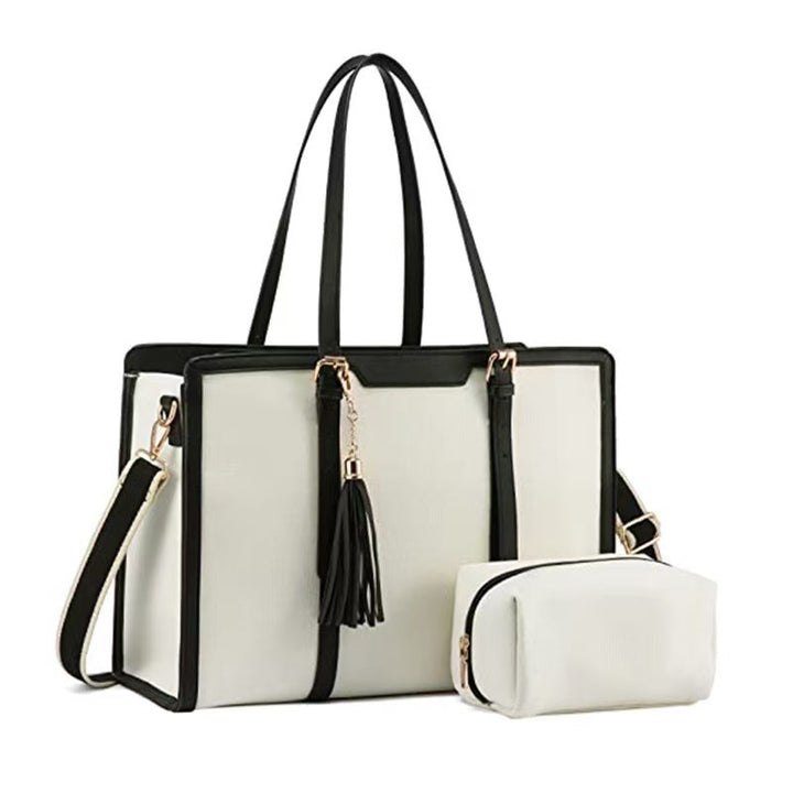 Elegant and Spacious Handbag with Removable Cosmetic Pouch Kalsten