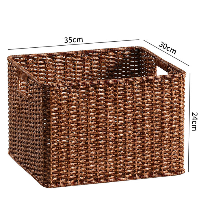 Unisex Braided Storage Basket with Practical Handles Kalsten
