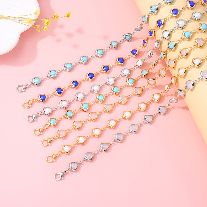 Charming Heart-Shaped Statement Bracelet Kalsten