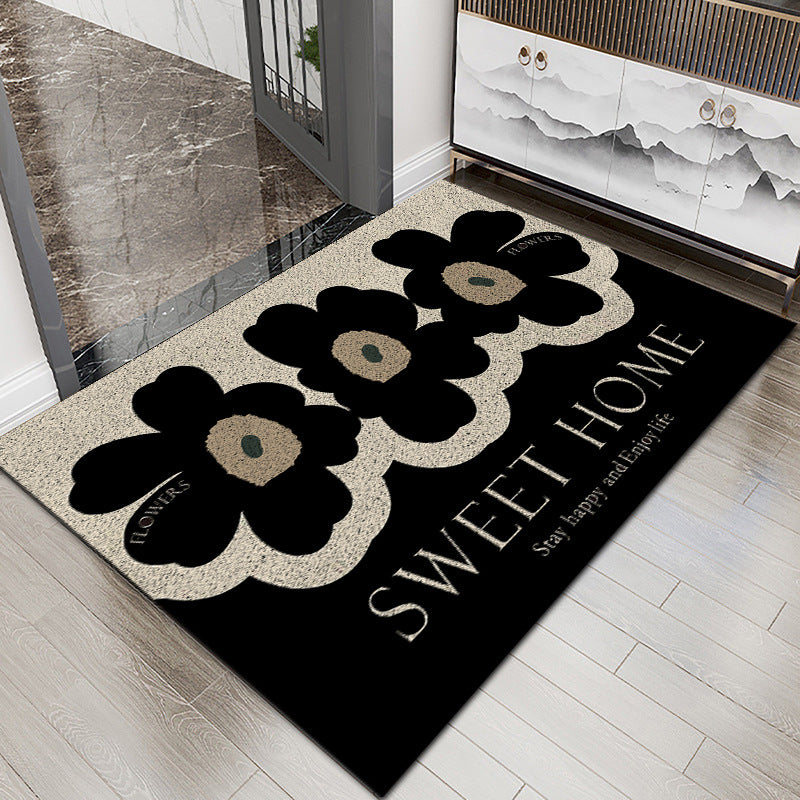 Floral Patterned Entryway Mat