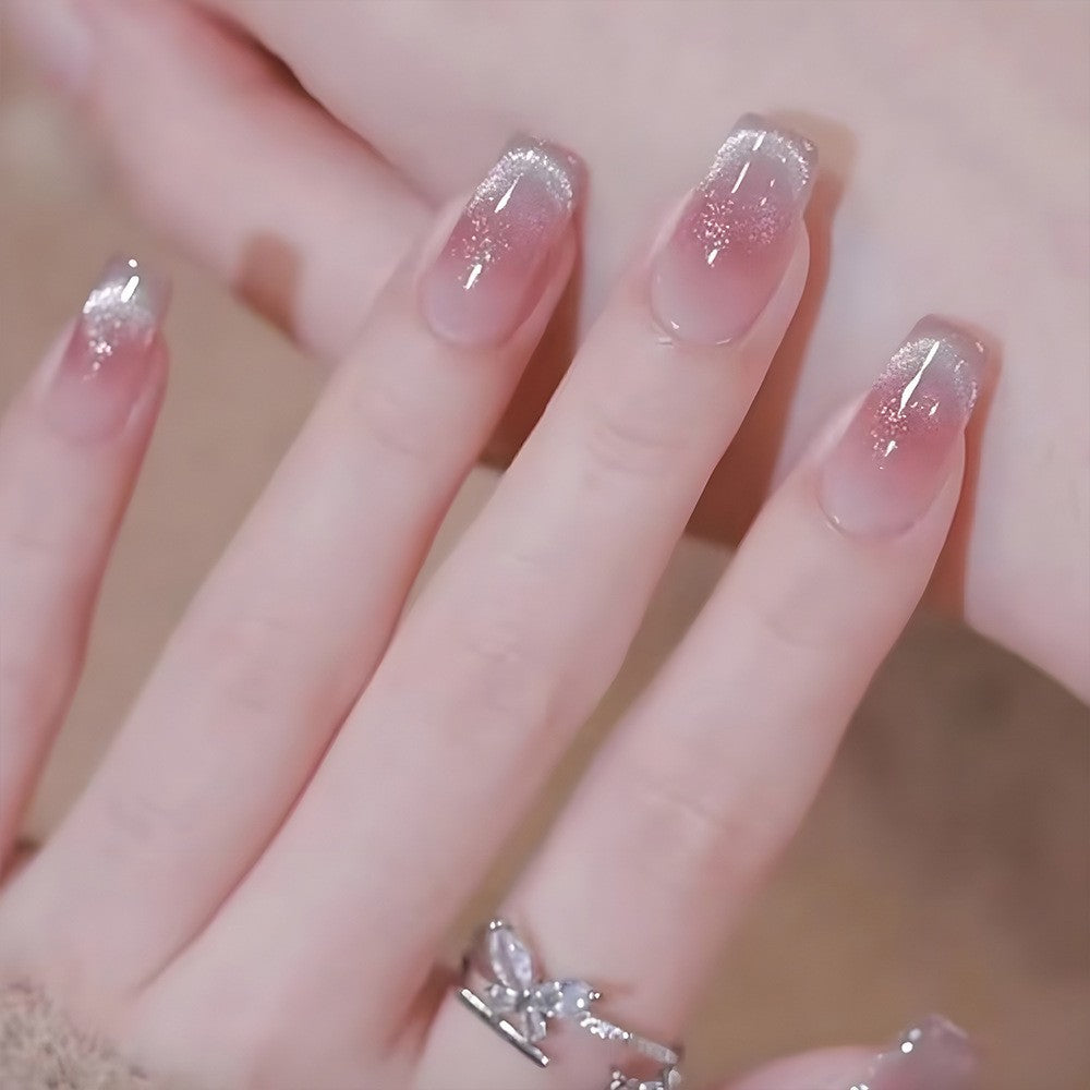 Elegant Floral Bow Press-On Nail Tips Kalsten