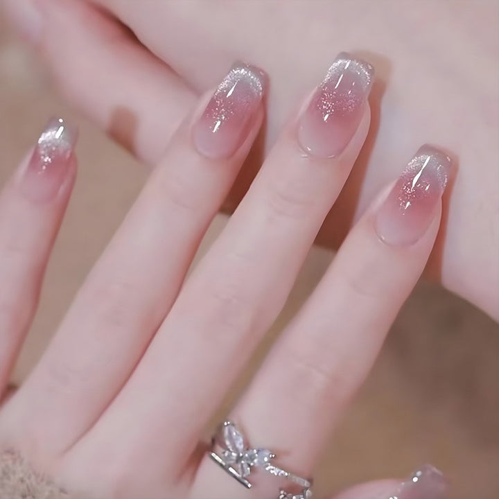 Elegant Floral Bow Press-On Nail Tips Kalsten