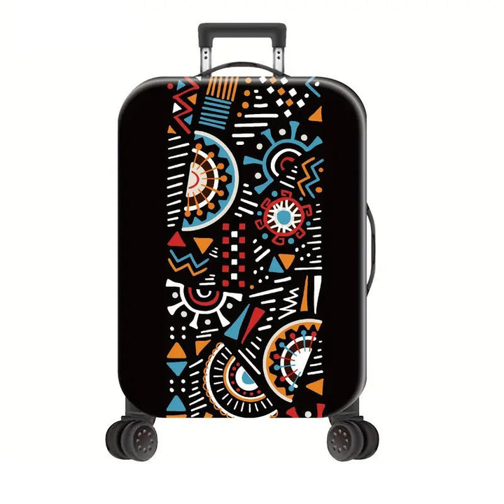 Unisex Hard Shell Suitcase with Creative Geometric Pattern Kalsten