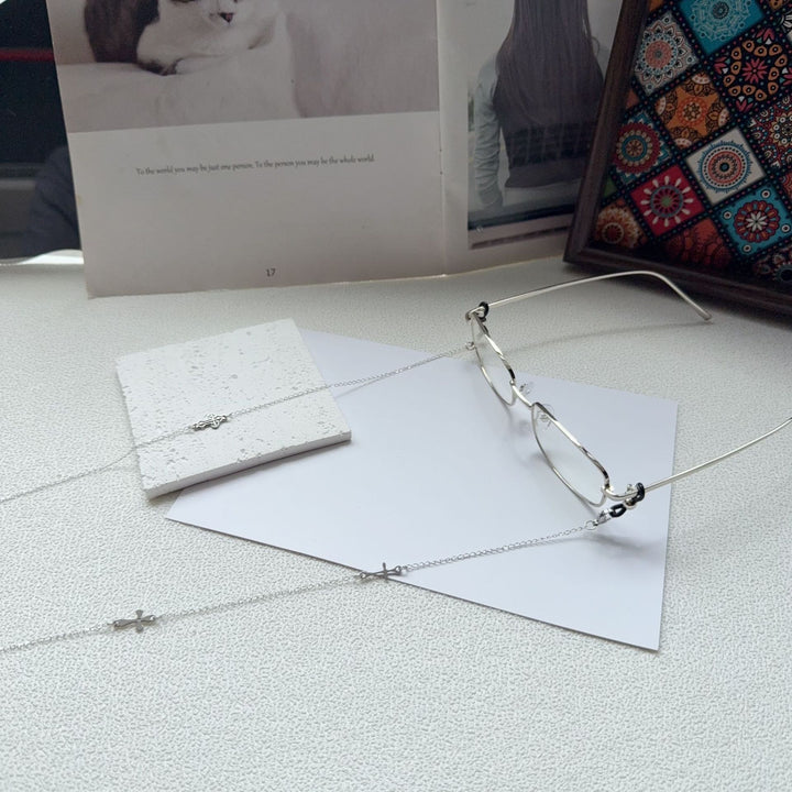 Minimalist Silver Chain Necklace Kalsten