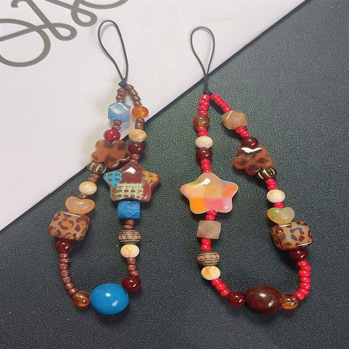 Decorative Beaded Charm Keychain Kalsten