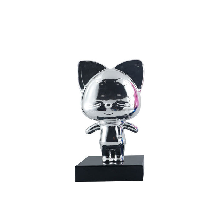 Playful Cat Figurine