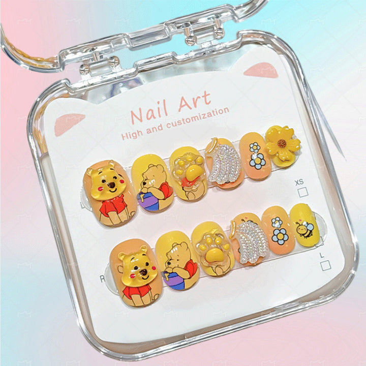 Customized Cartoon-Inspired Press-On Nail Art Set Kalsten