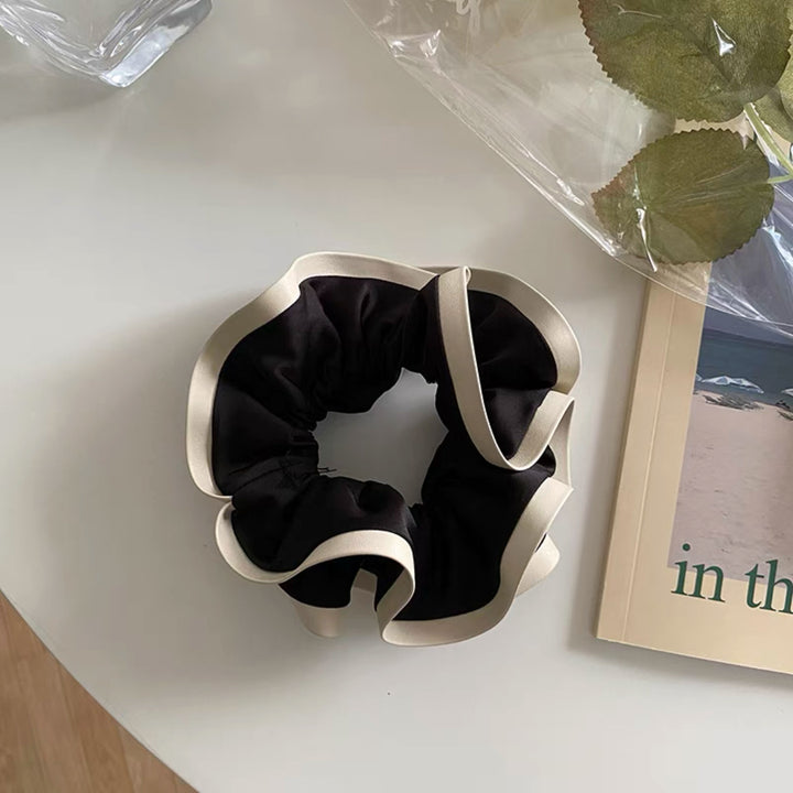 Ruffled Satin Hair Scrunchie Kalsten