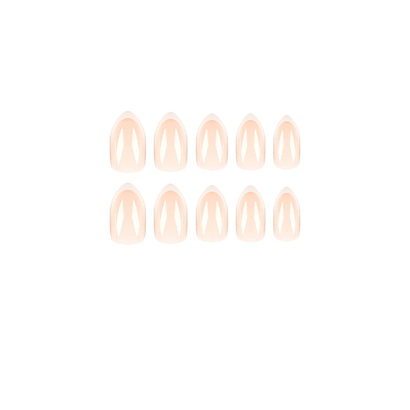 Artistic Nail Extensions in Elegant French Tip Design Kalsten