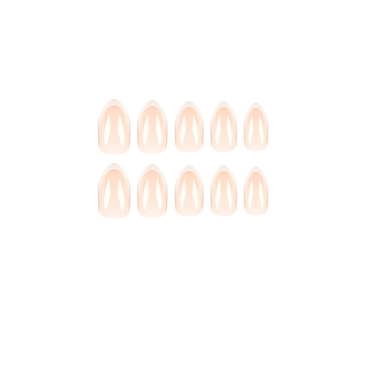 Artistic Nail Extensions in Elegant French Tip Design Kalsten