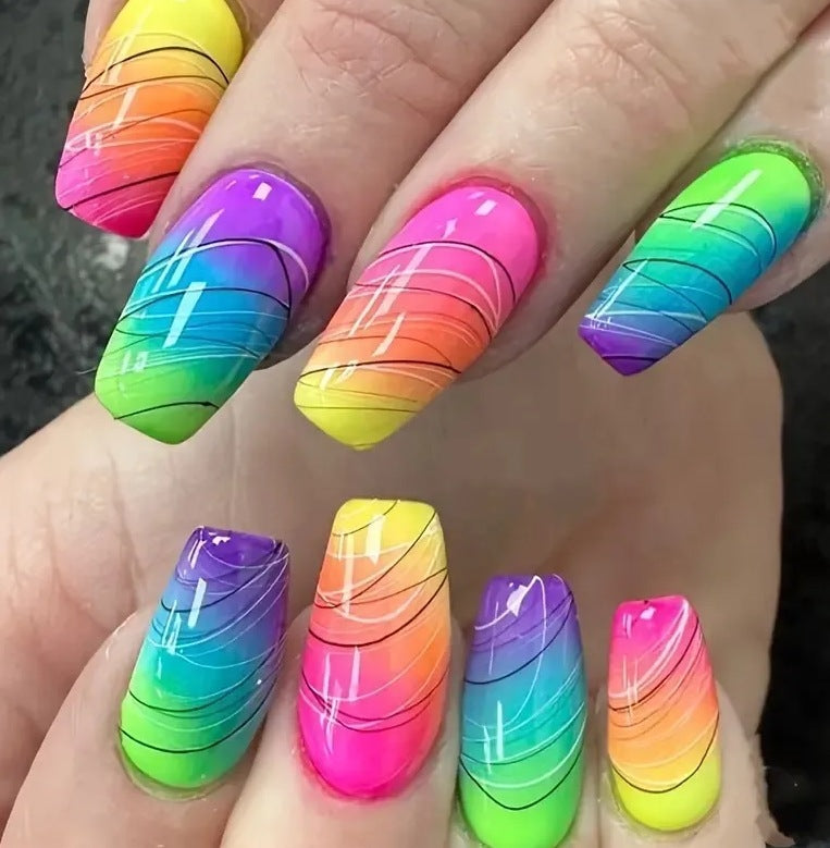 Floral Gradient Nail Art Kit Kalsten