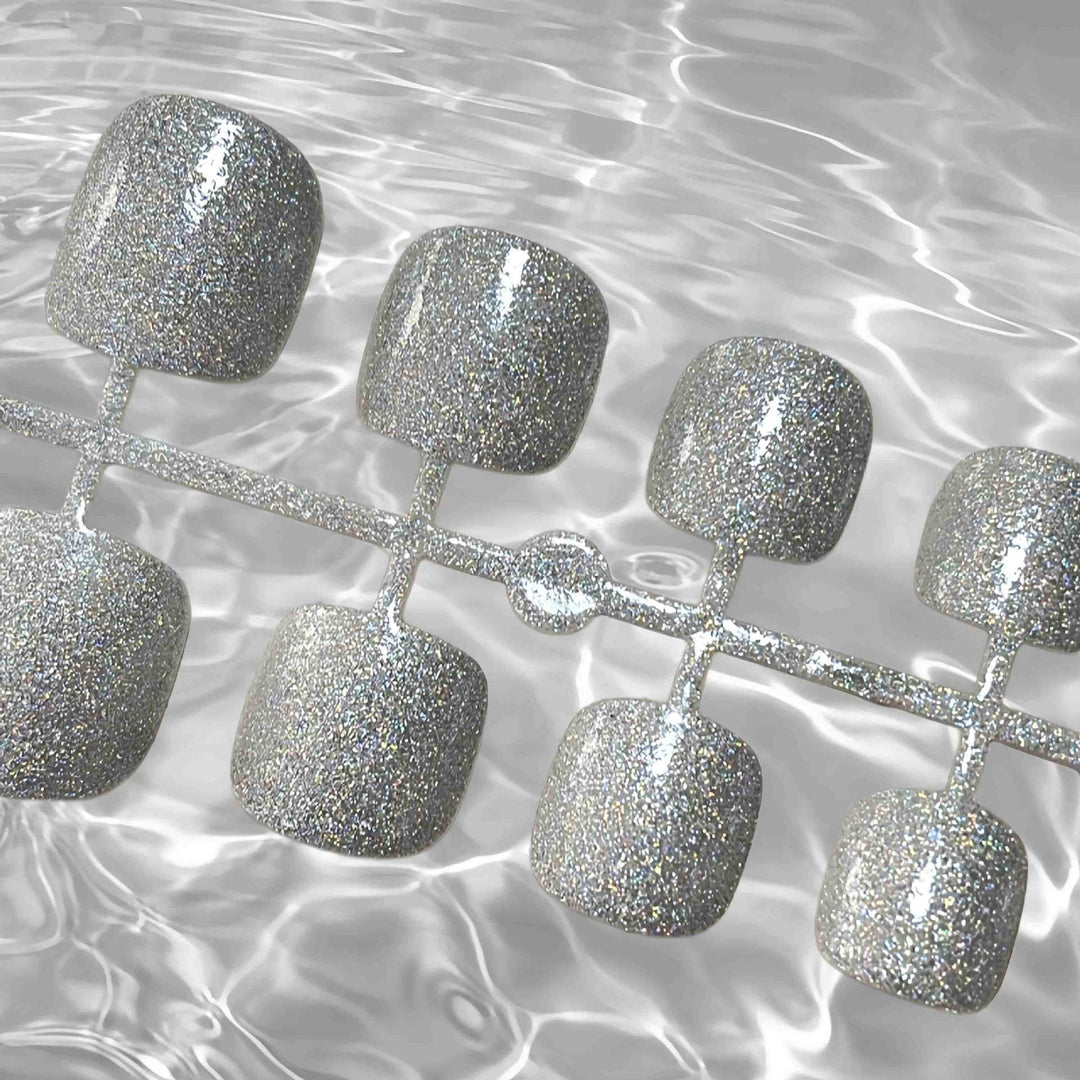 Glittery Press-On Toe Nails Kalsten