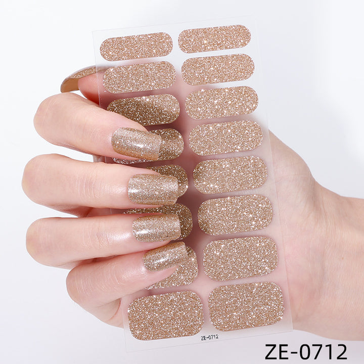 Glitter Finish Nail Wraps