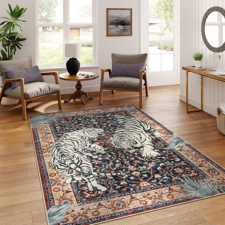 Tiger-Themed Area Rug