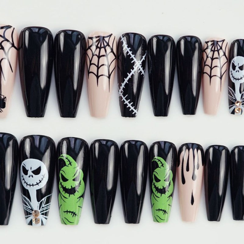 Themed Halloween Press-On Nail Art Set Kalsten