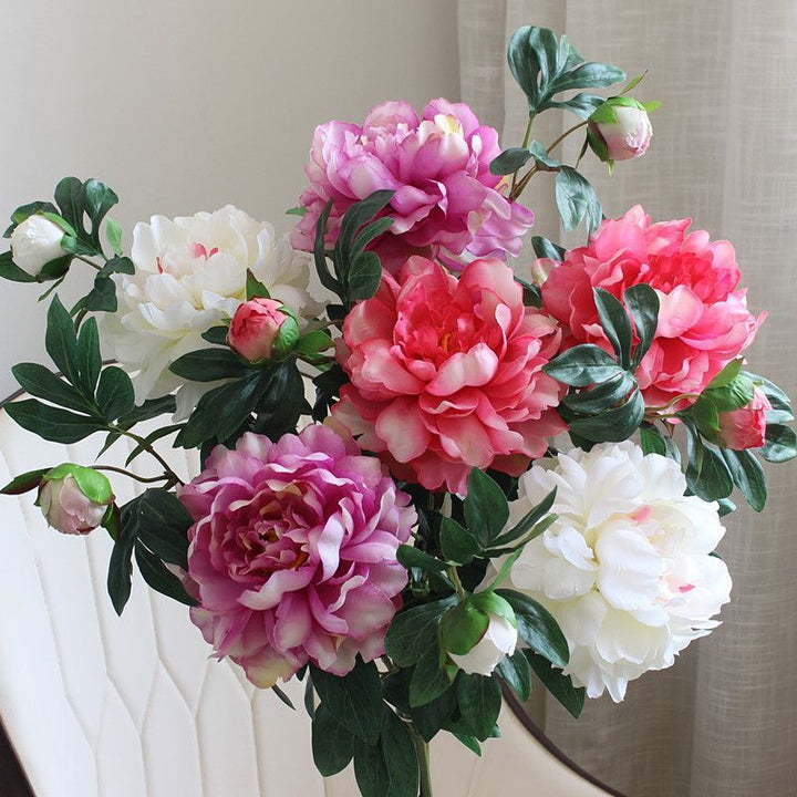 Lifelike Peony Floral Arrangement