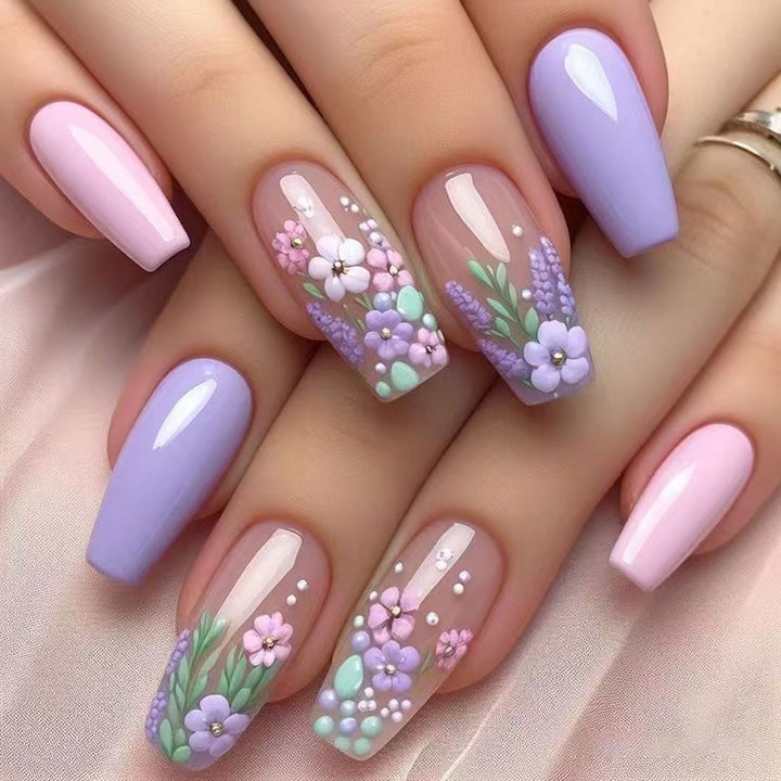Artistic Floral Nail Design Set