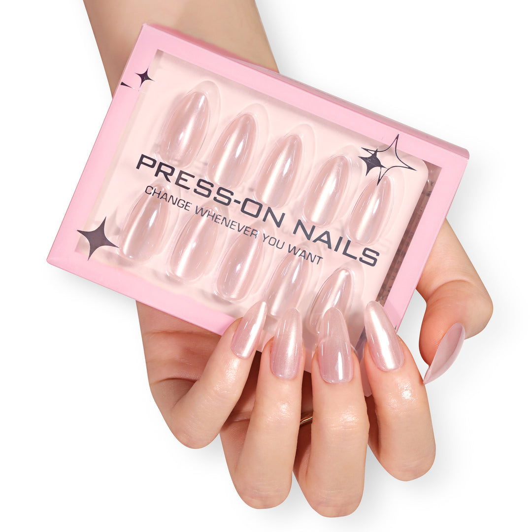 Artificial Press-On Nails with Elegant Tip Accent Kalsten