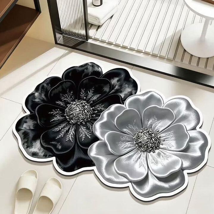 Luxurious Floral Bath Mat Kalsten