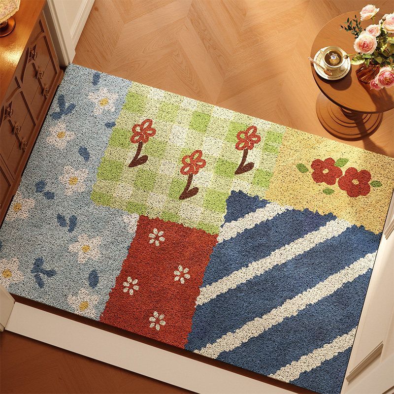 Decorative Floral Entry Mat